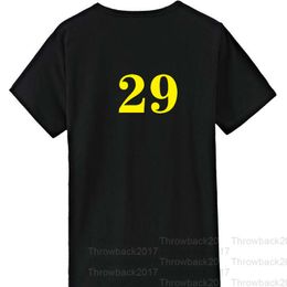 No29 black II T-shirt Commemorative Exquisite Embroidery High Quality Cloth Breathable Sweat Absorption Professional Production