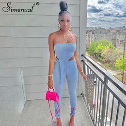 Simenual Ruched Asymmetric Top And Pants Two Piece Sets Strap Bodycon Summer 2021 Fashion Birthday Women Co-ord Outfits Clubwear Y0625