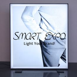 50X60cm Classic Boutique Store Advertising Display Light Box with Single Graphic Printing Firm Wooden Case Packing