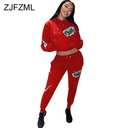 Cropped Hoodie And Sweatpants Set NZ 