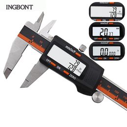 Stainless Steel Digital Display Caliper 150mm Fraction / MM Inch High Precision LCD Vernier 210810