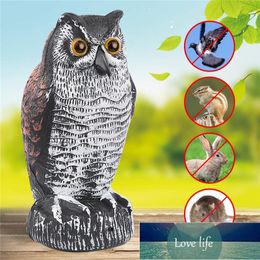Outdoor Decoy Bird Repellent Pest Control with Flashing Eyes Frightening Sounds Garden Protector Decoration Factory price expert design Quality Latest Style
