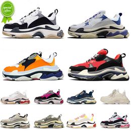36-45 Triple S Crystal Bottoms Sneakers Paris 17FW Luxurys Designers Shoes Casual Men Women Dad Shoe Track Outdoors Sports Runner Trainers Size