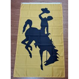 NCAA Wyoming Cowboys and Cowgirls Flag 3*5ft (90cm*150cm) Polyester flag Banner decoration flying home & garden flag Festive gifts