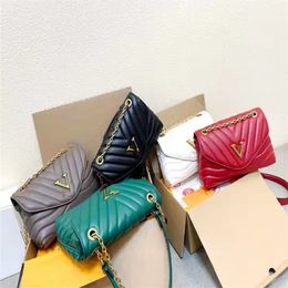 Designer Women Bags 2021 Leather Shoulder purse black gold silver Chain crossbody clutch pochette envelope bag