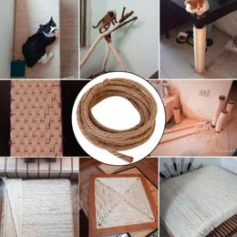 Cat Toys 3/5 Metres Replacements Sisal Rope Supplies DIY Scratching Post All Natural Durable For Gatos