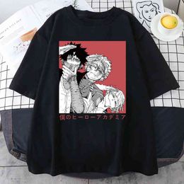 My Hero Academia Cute Anime Dabi Hawks Toga Himiko T Shirt Women Casual Harajuku Tee Oversize T-Shirt Y220208