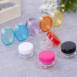 3g/5g Gramme round bottom face box Cream vase Trial small sample case pitcher Cosmetic packaging sub-packing circle bottle