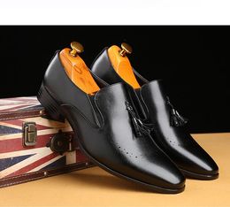 Italian Mens Loafers Shoes Luxury Black Dress Shoes Mens Fashion Party Shoes for Men