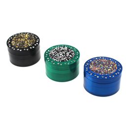 Zinc Alloy 63mm*39mm Smoking Grinder 4 Layers Screw Thread Herb Grinders 215g Tobacco Spice Muller Crusher Smoke Accessories