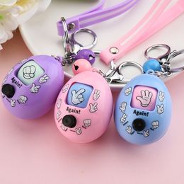 New New Fun Games Keychain Rock Paper Scissors Play Toy Key Chain Car Eggs Key Ring Mora Games Keychain Car Jewellery K2315