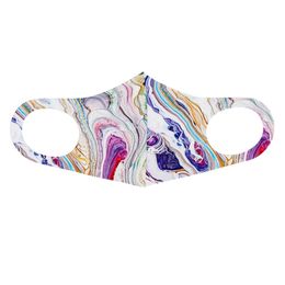 New Water ripple children mask ice silk space cotton washable breathable anti-sneak cold cloth anti-dust mask
