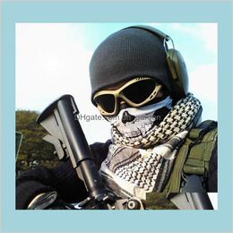 Festive Supplies Home Garden Quality Skull Mask Outdoor Sports Ski Bike Motorcycle Scarves Bandana Neck Snood Halloween Party Cosplay