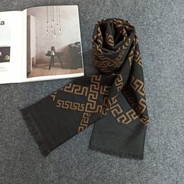 Men's Wool Scarf High quality A Luxury 100% knitted double sided warm neck, gift for your boyfriend
