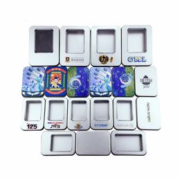 Custom Design Open Window Metal Tin Boxes Storage Box Vintage Case for Usb Drive Badge Gift Packaging AS317