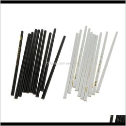 Notions Apparel Drop Delivery 2021 20Pcs Fabric Sewing Mark Pencils Tailor Dressmaking Craft Tools Black White Rdj0M