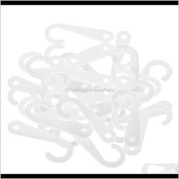 Sewing Notions Tools Apparel Drop Delivery 2021 50 Pieces Plastic J Hooks For Socks Retail Clothes Display Hanger Accessories Gm2E4