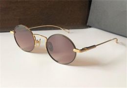 Vintage fashion sunglasses 8029 round titanium frame distressed design simple and versatile style light comfortable uv400 protective glasses top quality