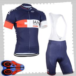 Pro team IAM Cycling Short Sleeves jersey (bib) shorts sets Mens Summer Breathable Road bicycle clothing MTB bike Outfits Sports Uniform Y21041518