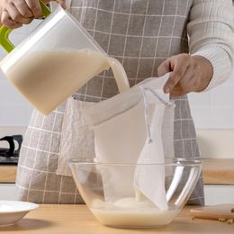 Mats & Pads Durable Soy Milk Philtre Bag Reusable Tea Coffee Oil Nut 80 Mesh Food Nylon Strainer Bags Kitchen Supplies