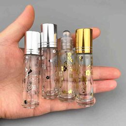 10/30pcs 10ml Essential Oil Bottle Roller Ball perfume sample bottle Glass Roll On Durable Cosmetic Containers
