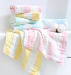 newBaby Burp Cloths Nursing Towel 6 Layers Cotton Gauze Square Towels Baby Plain Saliva Towel Infant Face Towel Handkerchief 30*30CM EWC7002