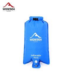 Widesea Camping Inflatable Bag Ultralight Portable Folding Air for Sleeping Pad Mattresses Outdoor Mat Hiking Trekking 220104