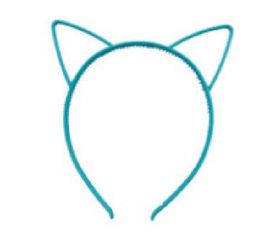 2021 Cat Ear Headbands Hairbands Party Costume Daily Decorations Party Headwear for Women Girls Candy Colours Plastic Hair Sticks