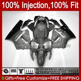 OEM Injection mold Bodywork For KAWASAKI NINJA ZX1200 C ZX1200C ZX 12 R 1200 CC 2000 2001 Body 2No.83 ZX 1200 12R 1200CC ZX-12R 00-01 ZX12R 00 01 Fairing Kit glossy grey