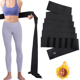 Waist Trainer Women Dress Slimming Body Shaperwear Belt Fat Compression Strap Tummy Wrap Trimmer Sauna Corset Elastic 220208