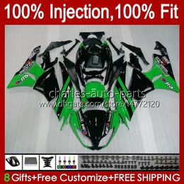 Injection Fairings For KAWASAKI NINJA ZX 6R 6 R 636 600 CC 600CC 12No.14 green factory ZX600 ZX636 ZX6R 13 14 15 16 17 18 ZX-636 ZX-6R 2013 2014 2015 2016 2017 2018 OEM Bodys