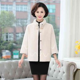 Sweat Fleece Fur Coat Women Autumn And Winter Warm Soft Jacket Thick Plush Overcoat Short Tops Outerwear Female 210427