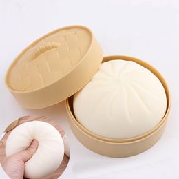 Push Fidget Toys Emulation bun Antistress Decompression Toy Mochi Anti-stress Hand Stress with box Gift 4 Colours DHL