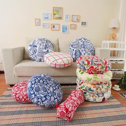 Cushion/Decorative Pillow Activity Printing And Dyeing Cotton Comfort Thick Windows Futon Great Circle Fat Removable Washable Chair Cushion