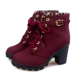 Autumn Winter Woman Boot Shoes Ladies Thick Fur Ankle High Heel Platform Rubber Snow 211105