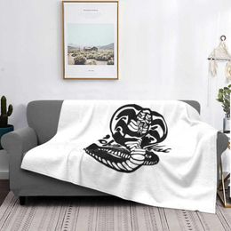 Blankets Kai Black And White Creative Design Light Thin Soft Flannel Blanket Official Never Dies Daniel Larusso