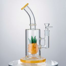 Pineapple Style Bong Hookahs ShowerHead Perc Water Pipes 14mm Female Joint With Bowl Glass Bongs N Holes Percolator Oil Dab Rigs