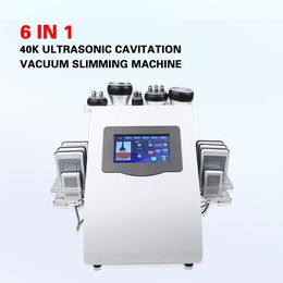 CE Approved 6 IN 1 Ultrasonic Liposuction Slimming Machine Cavitation Vacuum Multipolar Bipolar Tripolar Radio Frequency Device