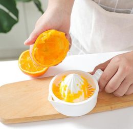 Kitchen Tools White Manual Juicer Orange Lemon Mini Fruit Vegetable Squeezer Accessories Double Deck Juicers High Quality SN2714