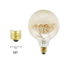 Bulbs E27 220V 4W Retro Bulb LOVE LED Filament Lamp Saving Vintage Bubble Ball For Home Decoration