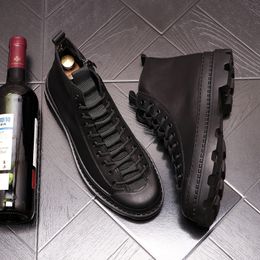 -2022 Primavera y otoño Martin Boots Zapatos de plataforma de los hombres de alta calidad.