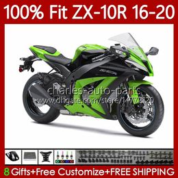 OEM Fairings For KAWASAKI NINJA ZX-10R ZX 1000 CC 10 R 2016 2017 2018 2019 2020 105No.83 ZX1000 C ZX 10R Black green 1000CC 16-20 ZX-1000 ZX10R 16 17 18 19 20 Injection Body