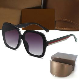 Gute Qualität Damen Sonnenbrille Luxus Herren Sonnenbrille UV-Schutz Herren Designer Brillen Farbverlauf Metallscharnier Mode Damen Brille mit Box Glitter2009 0610
