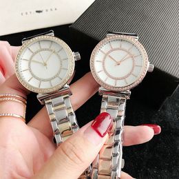 Brand Watches Women Girl Crystal Diamond Style Metal Steel Band Quartz Wrist Watch FO17