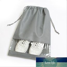 12Pcs/Lot Grey Shoes Stroage Bag Portable Travel Shoes Organiser Dust Cover Waterproof Shoes Sorting Drawstring Bag Non-Woven Factory price expert design Quality