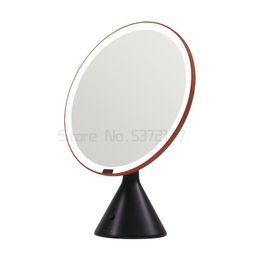 Mirrors Cosmetic Mirror Solar Intelligent Large Round Professional Beauty Desk Top Fill Light