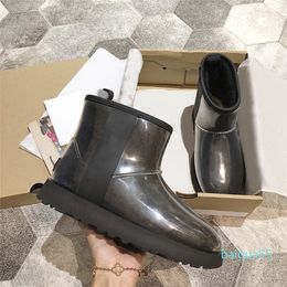 designer High Quality Fashionable Warm Women's Snow Boots Genuine Leather Size 36-40