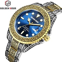 Vintage Mens Watches Top Business Casual Quartz Watch Men Waterproof Male Clock Steel Relogio Masculino Wristwatches