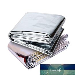 2pcs 210*130cm Outdoor Survival Emergency Rescue Warm Blanket Foldable Waterproof Heat Reflective Mylar Film Thermal Blanket Factory price expert design Quality