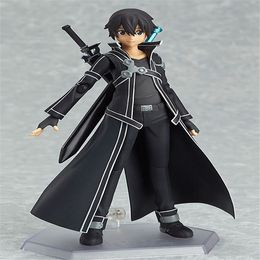 Figma 174 Sword Art Online SAO Kirito Anime Action Figures Model Toy Birthday Gifts Hot Sell